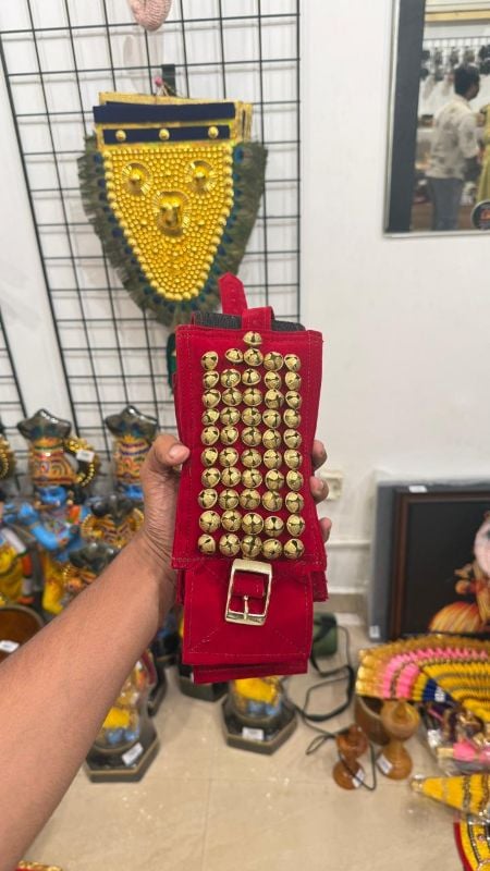 Red Five layer Chilanka Without Bag for classical dance
