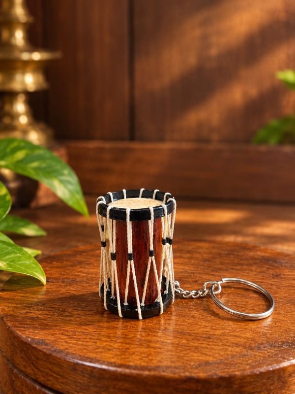 Brown white chenda miniature