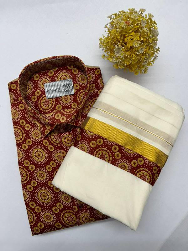 Onam combo Ajark printed model CK40 (30.D)