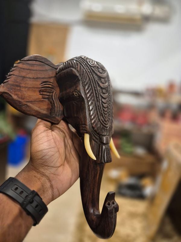 10 inch carved head
