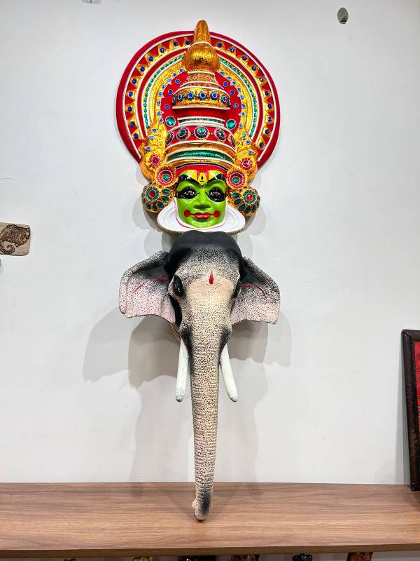 Elephant head and Kathakali Combo