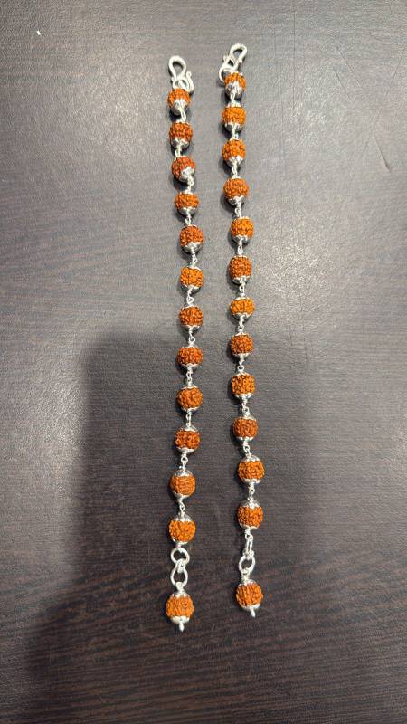 Rudraksha pure silver bracelet