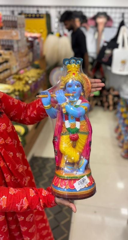 1.7 Feet Cute Blue Rose Krishna