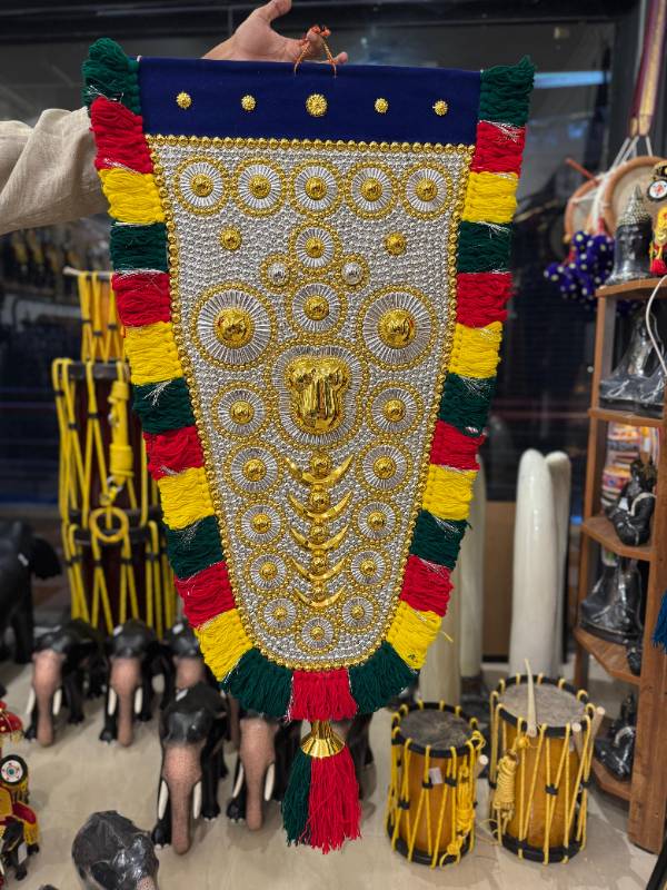 3.5 feet gold and silver netipattam