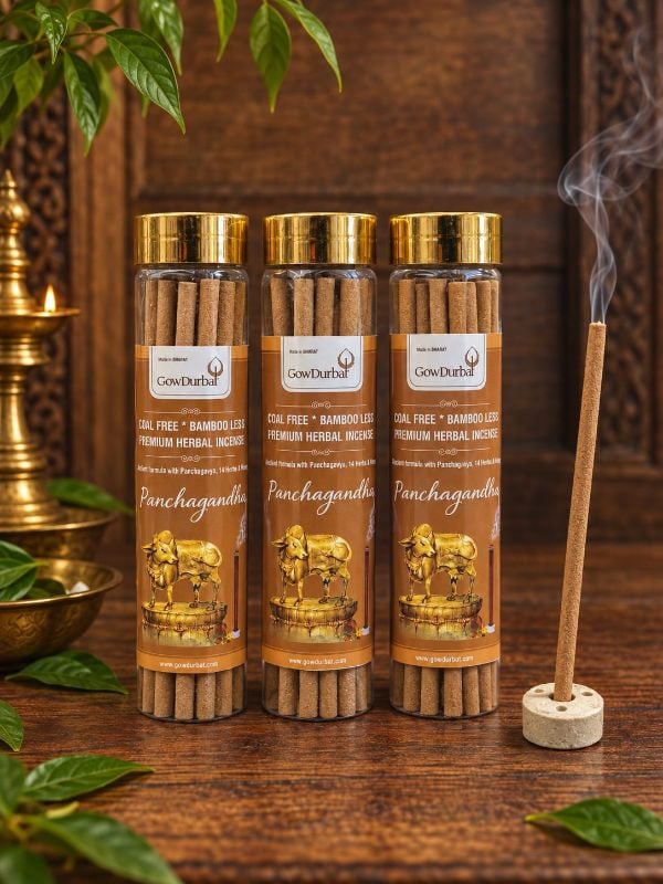 (3 pack) Panchagandha Bamboo less Incense