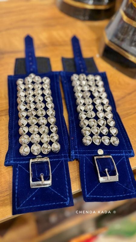 Blue Four Layer Silver Bells Chilanka