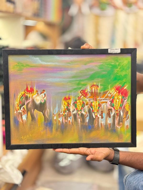 Pooram Canvas Printed
