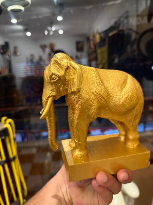 5 inch Golden model elephant miniature