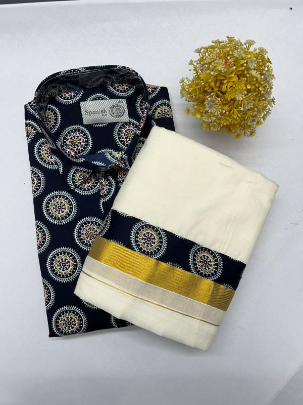 Onam combo Ajark printed model CK37 (27.A)