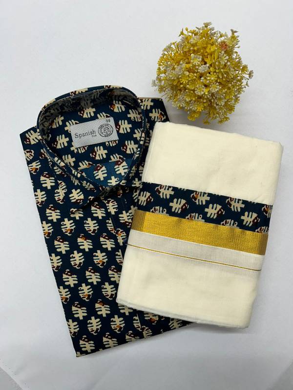 Onam combo Ajark printed model CK16 (21.D)