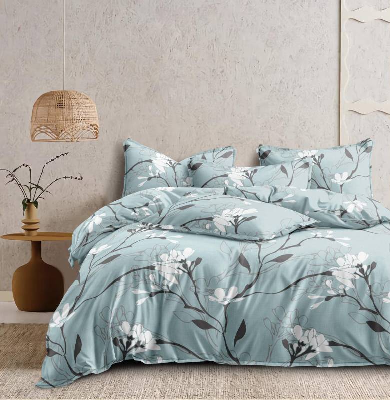 Sky Blue Floral Pattern