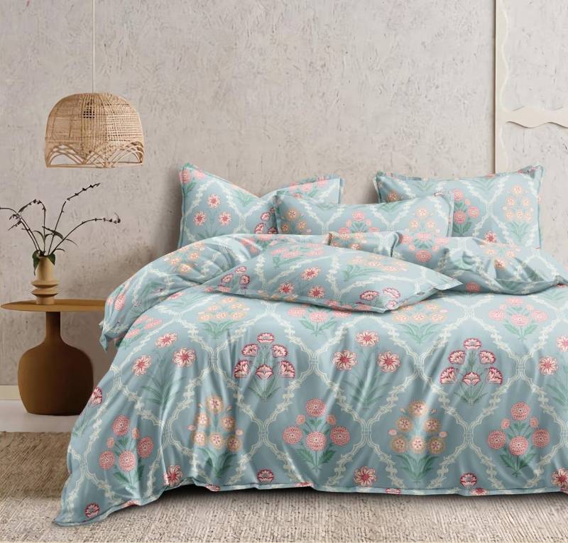 Artistic Floral in Sky Blue