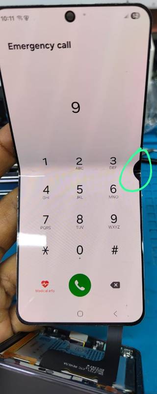 Display Samsung Flip 4 Inner (Without Frame , Black Dot on Centre Corner)