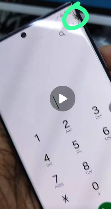 Display Samsung S23 Ultra (Glass Brocken With Black Dot)