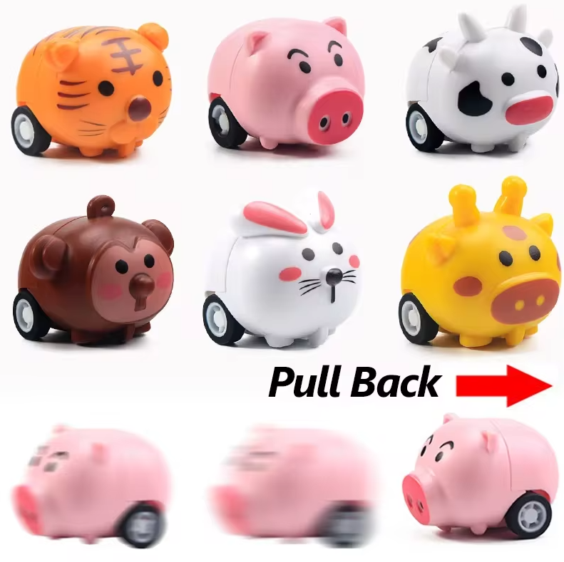 Mini Animal Pullback Cars