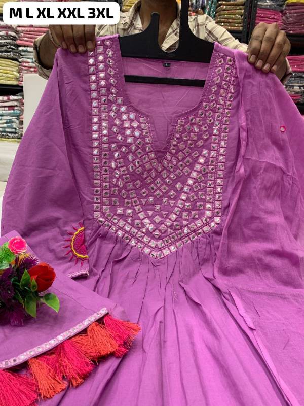 Festival Special Designer Anarkali Set - Showroom Collection (3PCS)