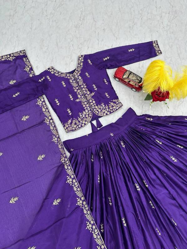PC-471 | Festival Special Chinon Crop Top Lehenga Set