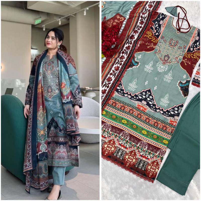 Premium Mal Cotton Kurti With Plazzo And Dupatta
