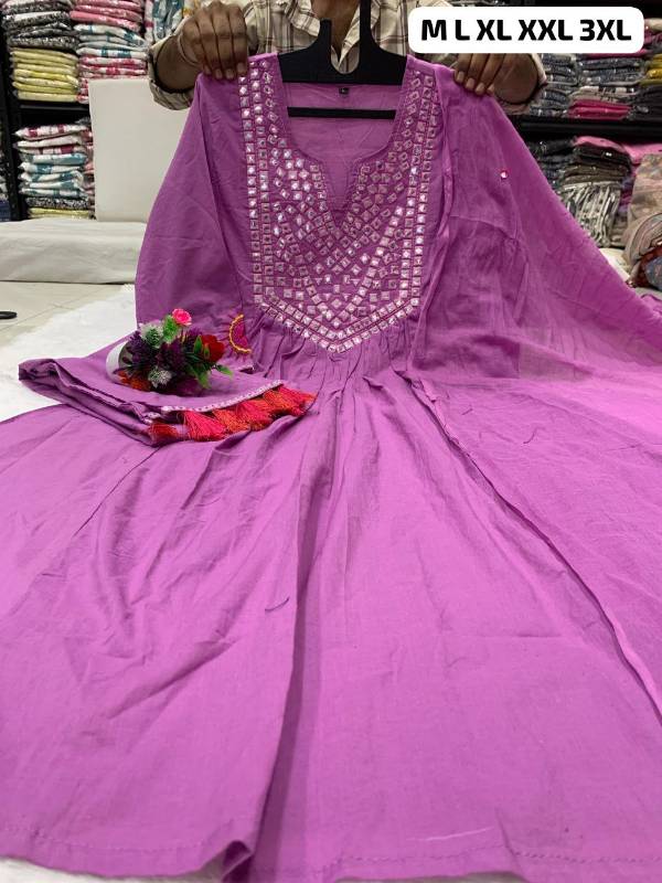 Festival Special Designer Anarkali Set - Showroom Collection (3PCS)