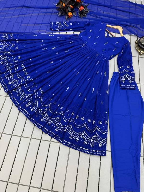 New Designer Party Gown & Dupatta Set