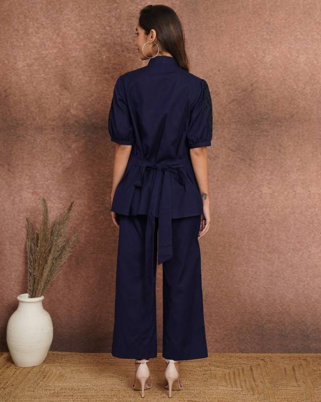Vatican Co-ord Set – Handwork V-Neck Design | Fully Stitched