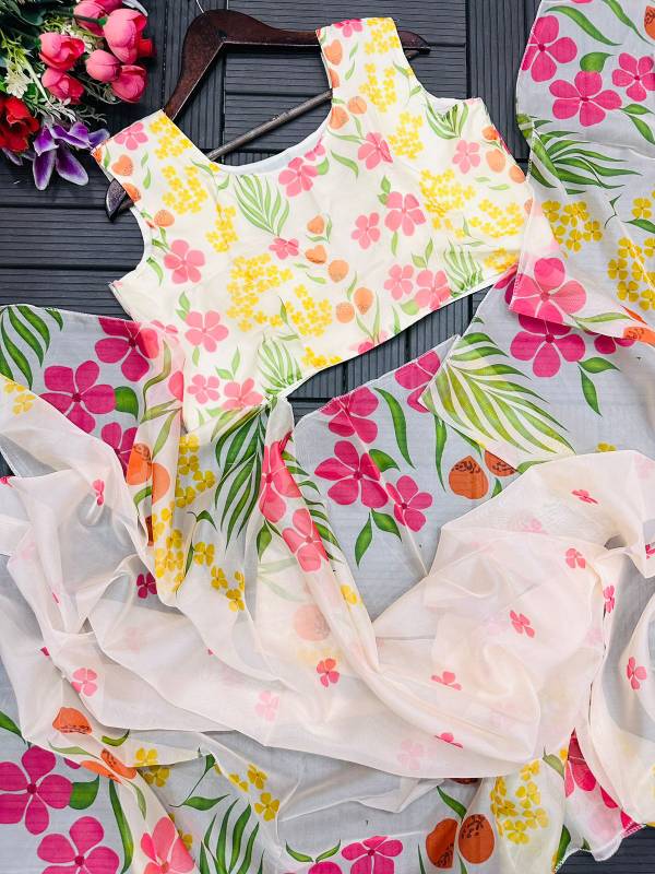 SB-03 Premium Digital Print Teby Silk Lehenga Choli Set
