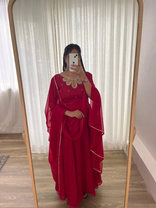 Nyra Cut Gown With Dupatta