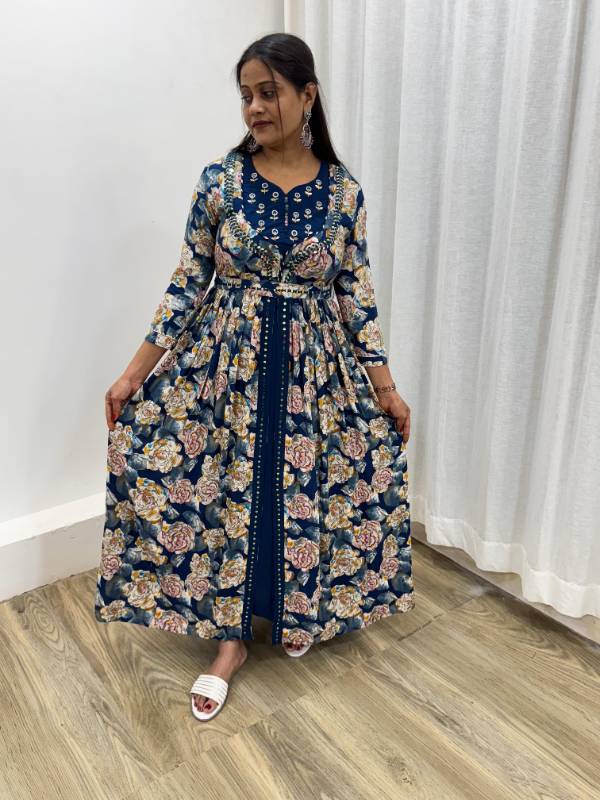 MBL Royale - Exquisite Hand Embroidered Party Wear Gown