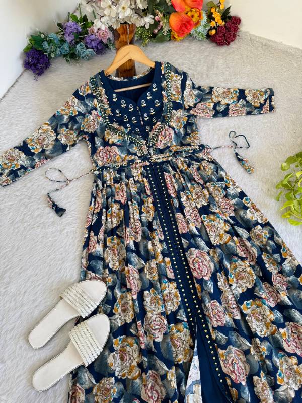 MBL Royale - Exquisite Hand Embroidered Party Wear Gown