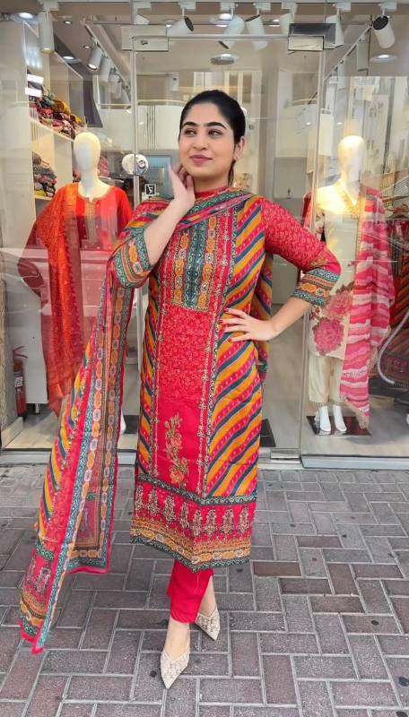 UPCOMING NEW EID COLLECTION 
 3-Piece Fancy Kurti Set with Pant and Beautiful Dupatta