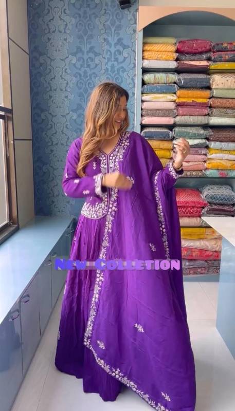 PC-471 | Festival Special Chinon Crop Top Lehenga Set