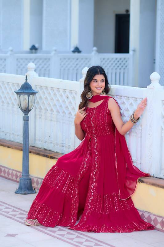 Premium Designer Emerald Elegance Anarkali Dress. 

DRESS, PLAZZO, DUPATTA PAIR