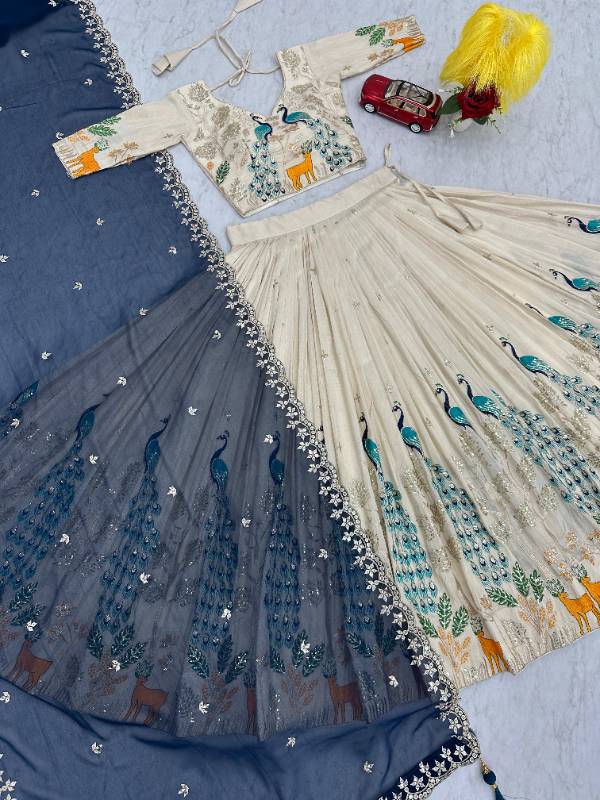 PC-480 | Premium Wedding Wear Tissue Silk Lehenga Choli Set with Heavy Dupatta