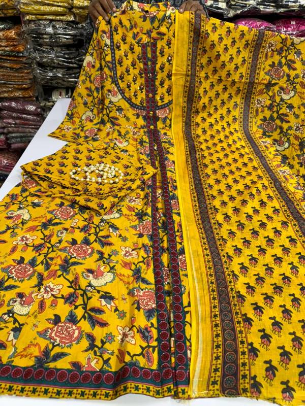 Cotton Anarkali Kurti Pent With Dupatta