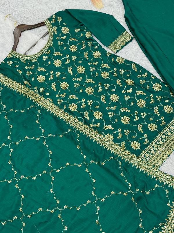 JD-572 
3-Piece Kurti, Palazzo, and Dupatta Set