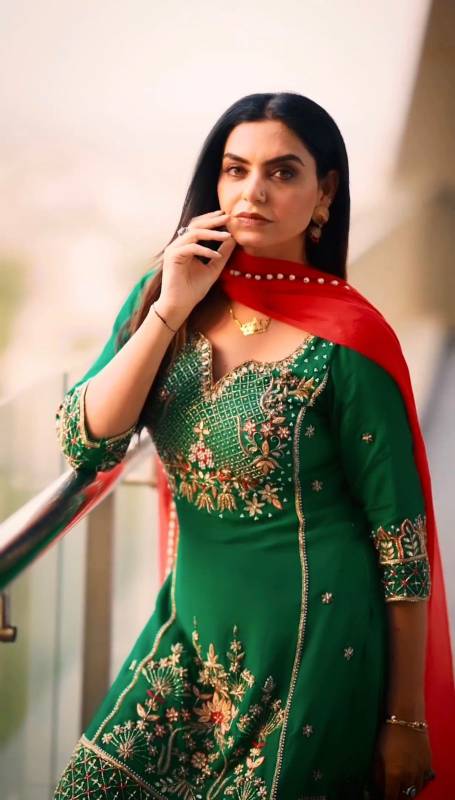 Elegant 3-Piece Kurti Set with Sharara and Dupatta - Embroidered Faux Georgette