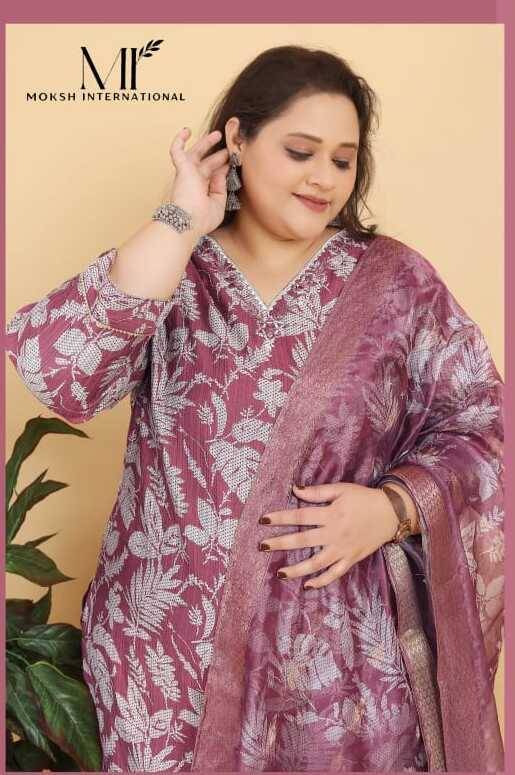 Big Size Angle Vol- - Design No. 8637 & 8639
💃 Premium Lichi Viscose Suit Set with Handwork