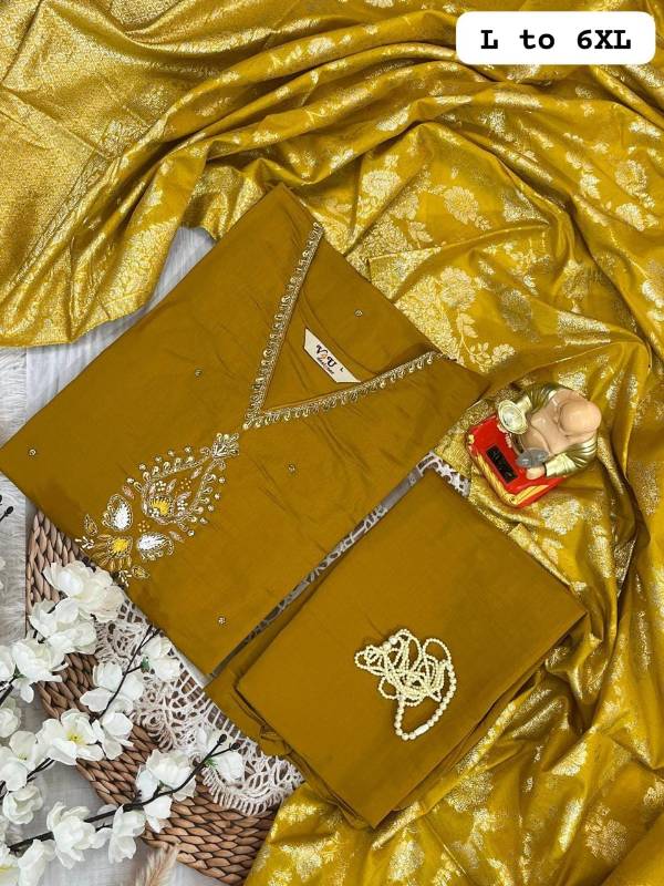 Graceful Hand-Worked Kurti Set with Banarasi Dupatta
