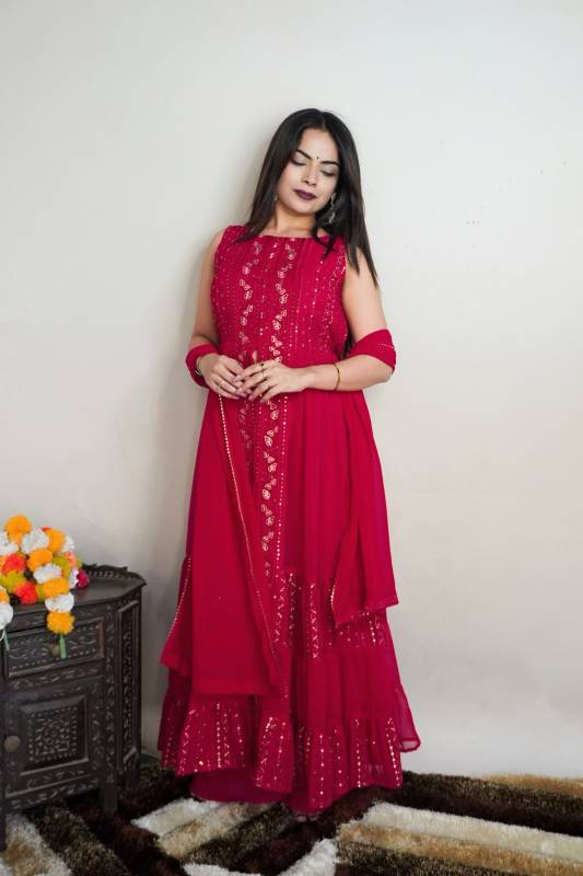 Premium Designer Emerald Elegance Anarkali Dress. 

DRESS, PLAZZO, DUPATTA PAIR