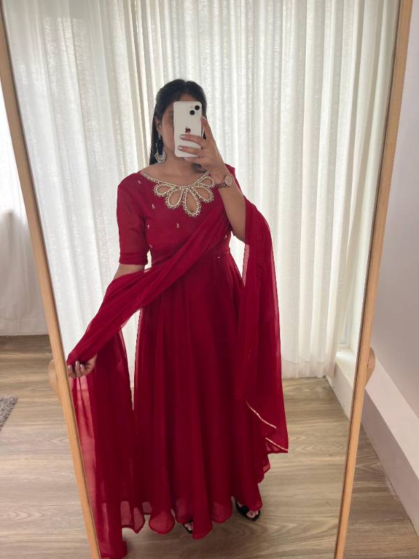 Nyra Cut Gown With Dupatta