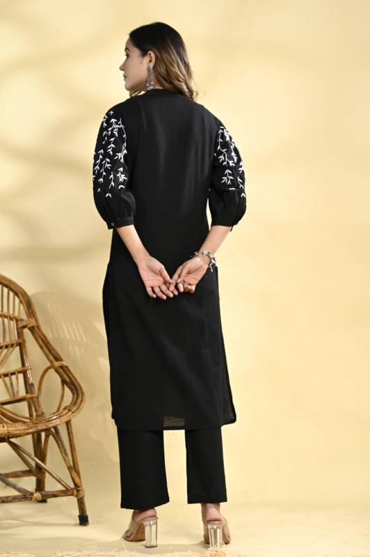 Cotton Co-ord Set with Elegant Embroider