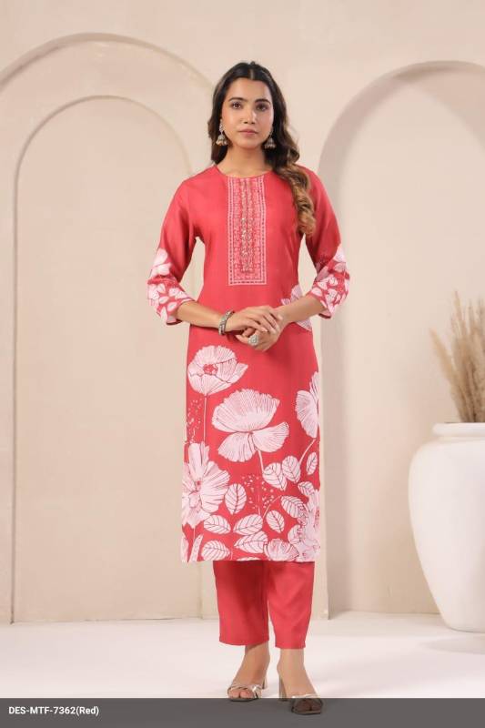 Premium Cotton Lilan Dupatta Set with Elegant Hand Work