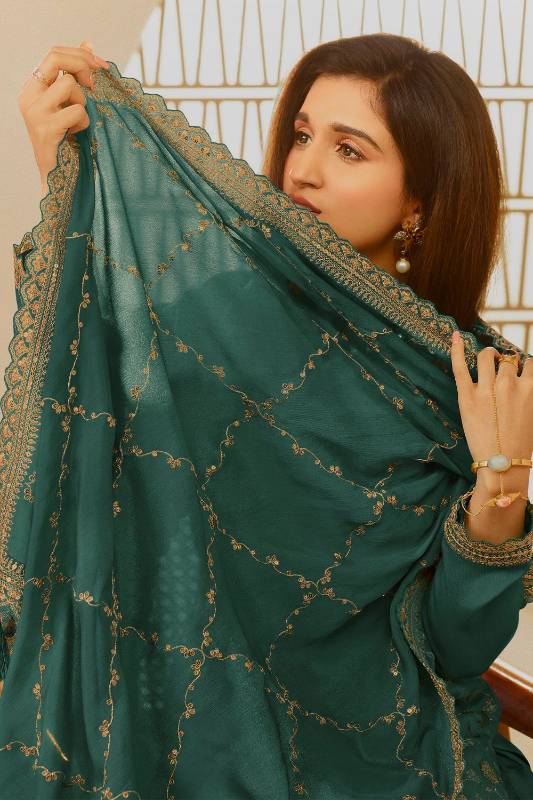 JD-572 
3-Piece Kurti, Palazzo, and Dupatta Set