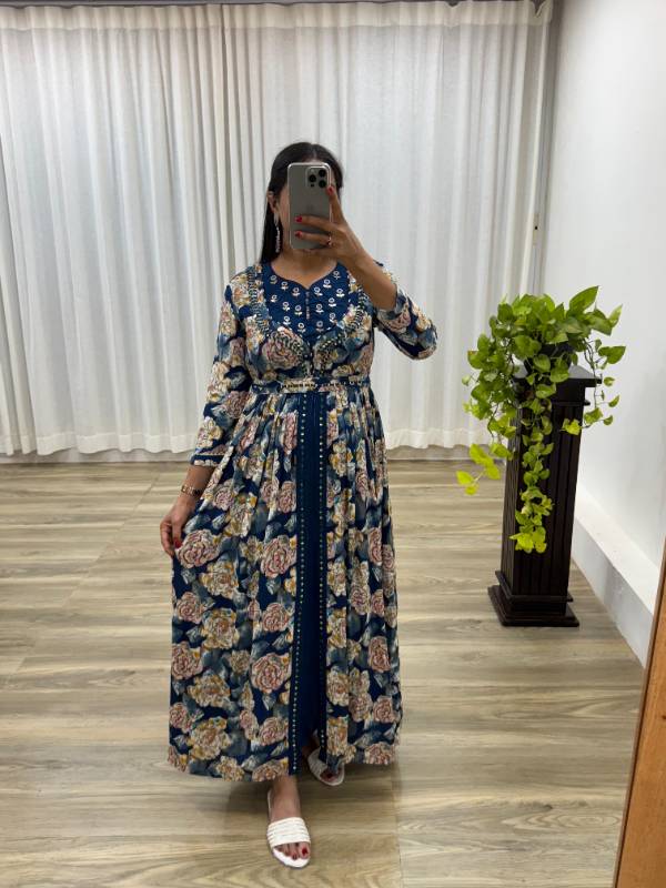 MBL Royale - Exquisite Hand Embroidered Party Wear Gown