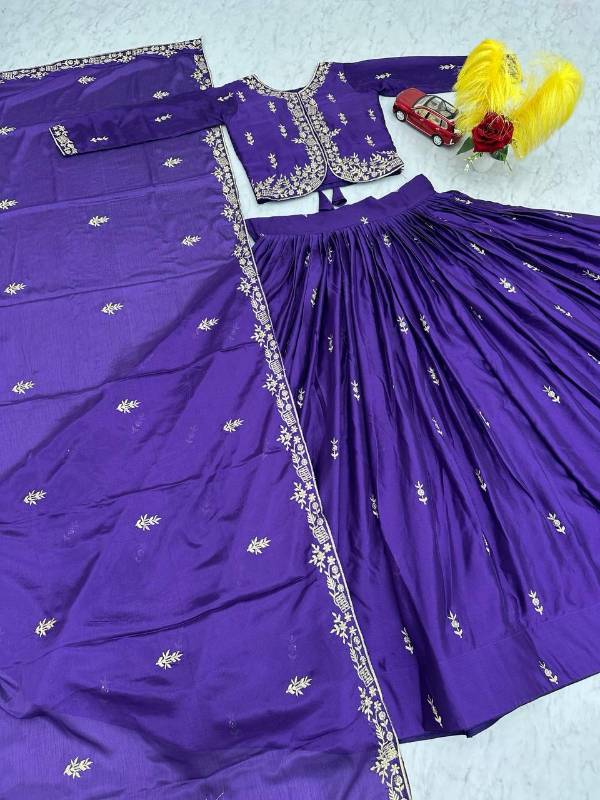 PC-471 | Festival Special Chinon Crop Top Lehenga Set