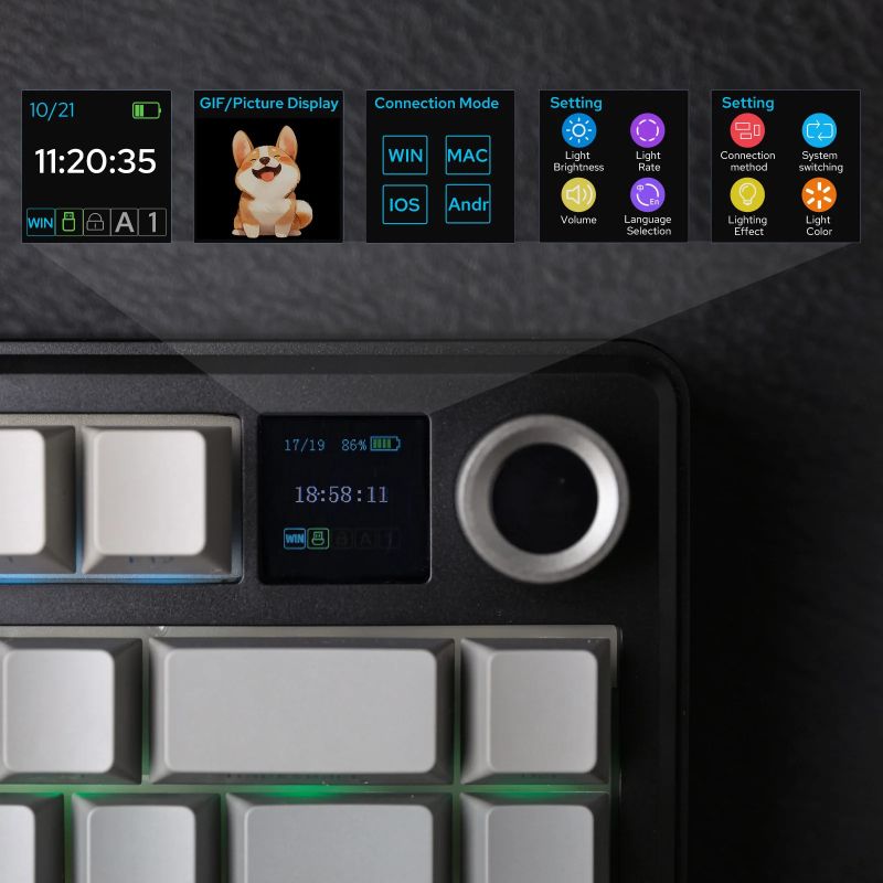 AULA F75 MAX Gasket Wireless Mechanical Keyboard