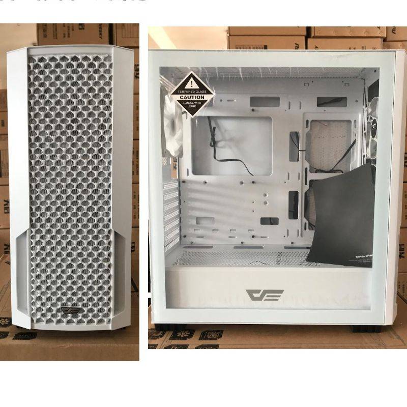 DF1200 White Casin With 4 RGB Fans