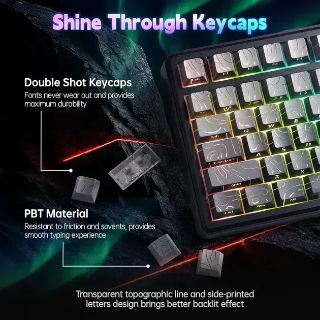 AULA F75 MAX Gasket Wireless Mechanical Keyboard