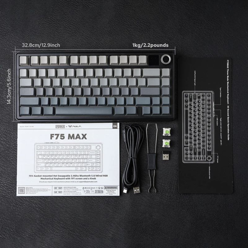 AULA F75 MAX Gasket Wireless Mechanical Keyboard