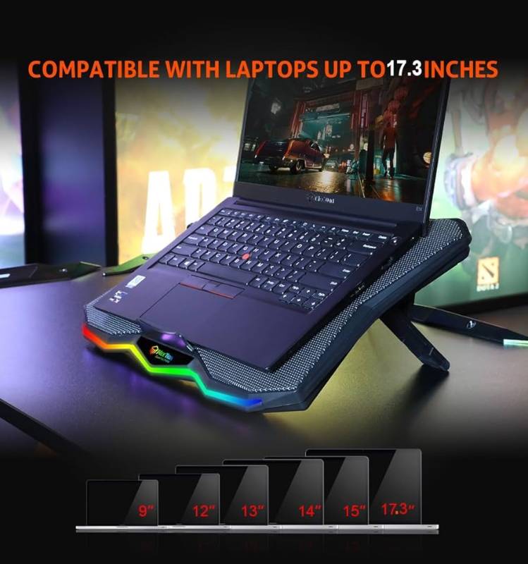 MEETION CP4040 RGB GAMING COOLING PADS